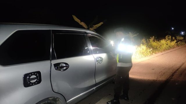 Polres PALI Gelar Razia Terpadu Cegah Kejahatan Pekat dan 3C,Hasilnya 20 Pelanggar Ditegur