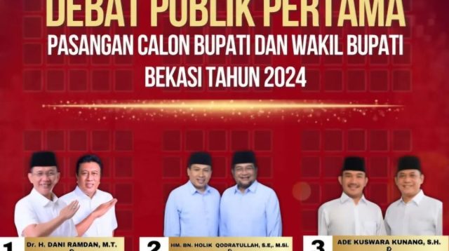 Paslon Bupati dan Wabup Bekasi Siap Adu Visi dan Misi Didebat Perdana