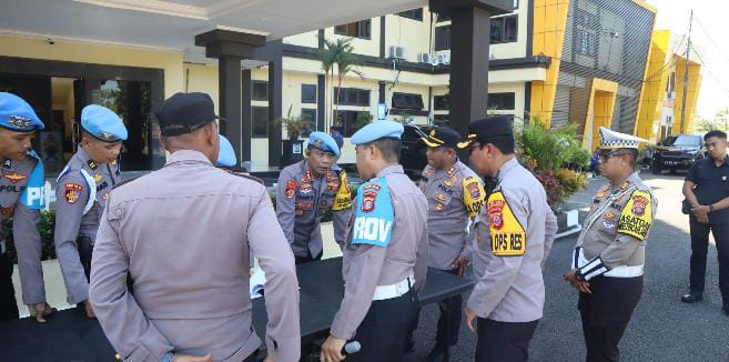 Tingkatkan Disiplin Dan Keamanan Bidpropam Polda Kaltim Gelar Pengecekan Senjata Api untuk Personel Polres PPU