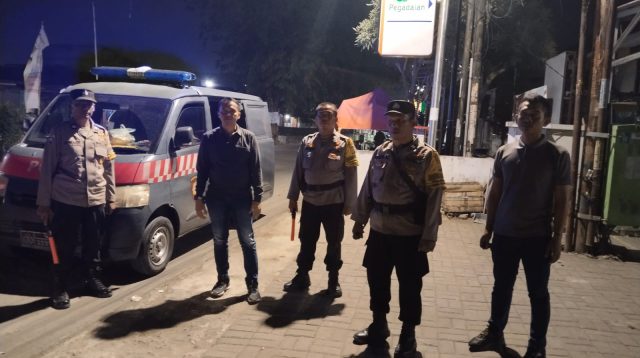 Polsek Sukatani gelar Patroli Biru Kewilayahan