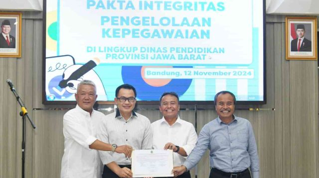 ASN Dinas Pendidikan Jabar Tandatangani Pakta Integritas Komitmen Tata Kelola Pemerintahan