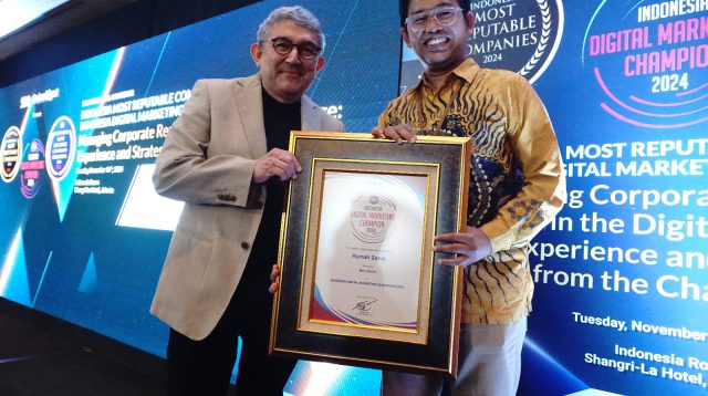 Rumah Zakat Raih Indonesia Digital Marketing Champions 2024