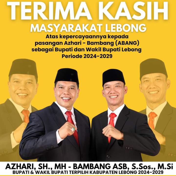 Kontestasi Pilkada 2024 , Paslon Azhari Bambang Unggul di Kabupaten Lebong