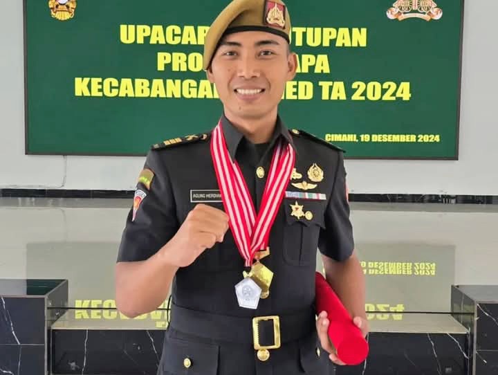 Kapten Arm Agung Hendriawan Yonarmed 1 Kostrad Raih Predikat Terbaik Diklapa II Kecabangan Armed Ta. 2024