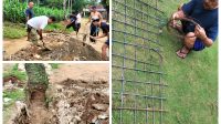 Warga Dusun Sripendowo RT.05, Gotong Royong Perbaiki Gorong-Gorong yang Ambrol di Jalan kabupaten Warga Dusun Sripendowo RT.05, Gotong Royong Perbaiki Gorong-Gorong yang Ambrol di Jalan kabupaten