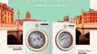 Hisense Menghadirkan Mesin Cuci Front Load Bergaya Retro: Roman Holiday Series