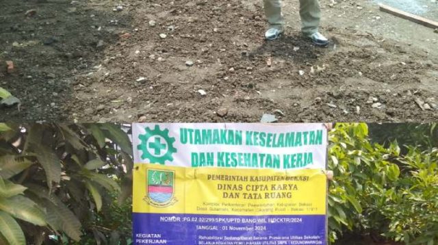 Ptoyek Pemsangan  Paving  Block SMPN 01 Kedungwaringin, CV.Giga Teknik  Diduga Main Mata dengan Pengawas dan Konsultan 