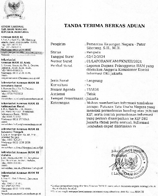 Tiga Oknum Komisioner Komisi Informasi Dilaporkan ke Komnas HAM