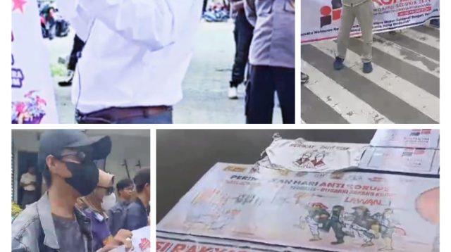 Momen Peringatan Hari Antikorupsi Sedunia 2024, Diwarnai Aksi Demonstrasi di Kota Palu