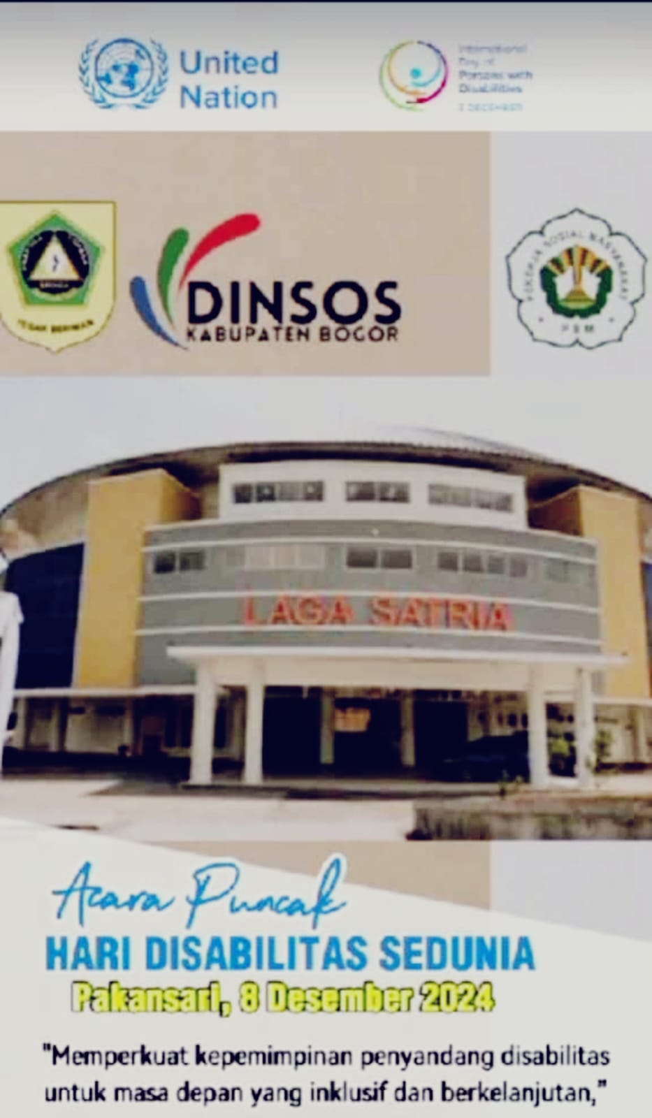 Dinas Sosial Kabupaten Bogor Menggelar Acara Puncak Hari Disabilitas Internasional 2024 & Festival Kreasi dari Tepian