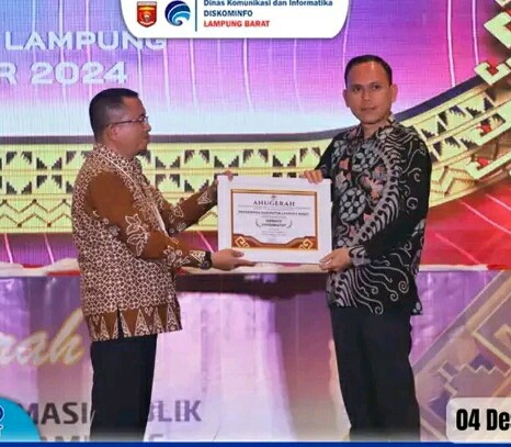 Joss!! Pemkab Lampung Barat Meraih Penghargaan Badan Publik Menuju Informatif 