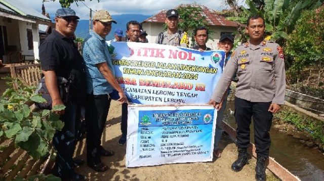 Pemdes Semelako III Lakukan Titik Nol Pembangunan Pekerjaan Rehab Jaling