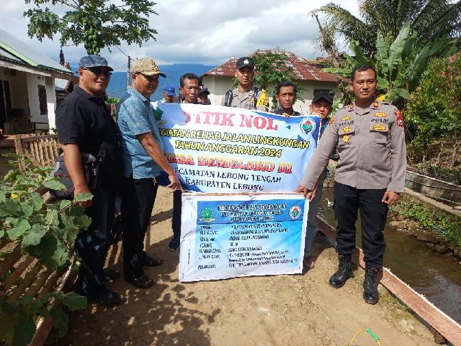 Pemdes Semelako III Lakukan Titik Nol Pembangunan Pekerjaan Rehab Jaling