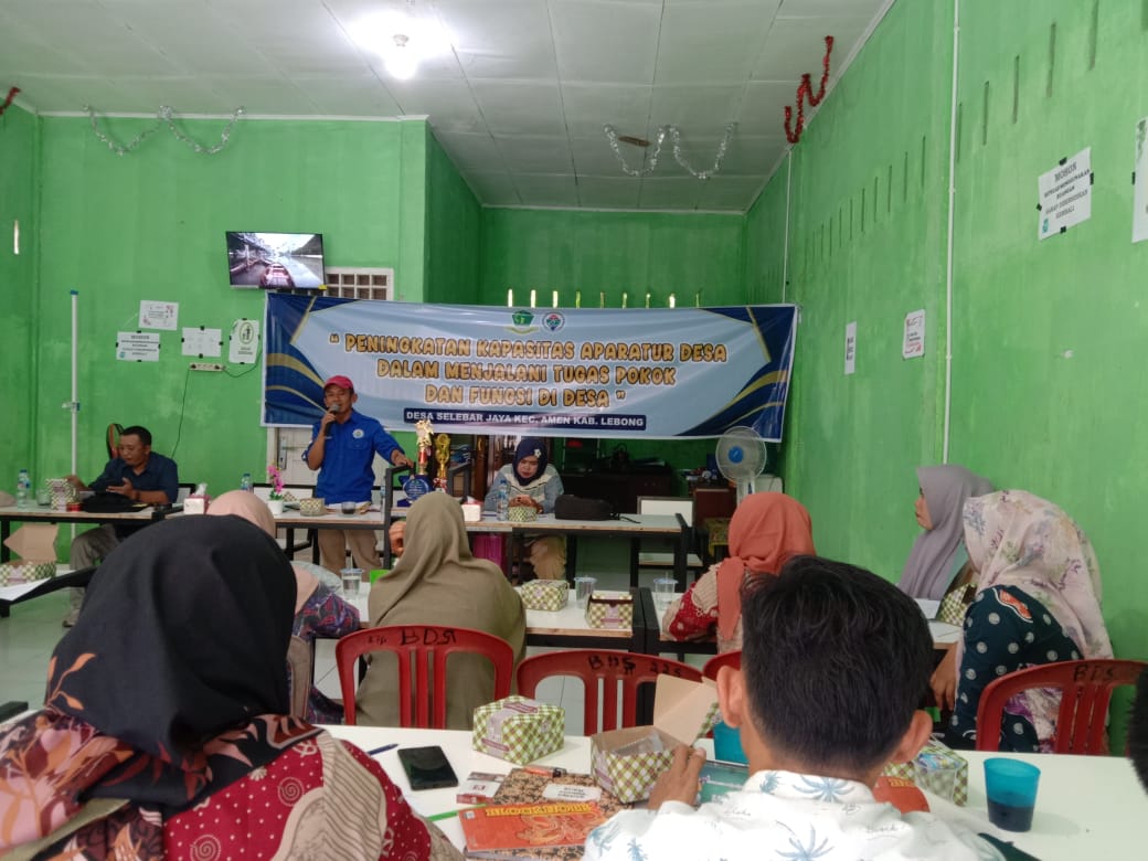 Desa  Selebar Jaya Gelar Peningkatan Kapasitas Aparatur Desa dalam Menjalani Tupoksi 