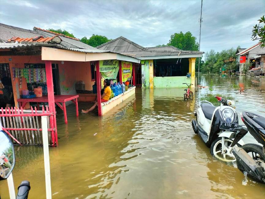 Lima Desa di Kecamatan Muaragembong Bekasi Terdampak Banjir Rob,Sabtu 14/12/2024