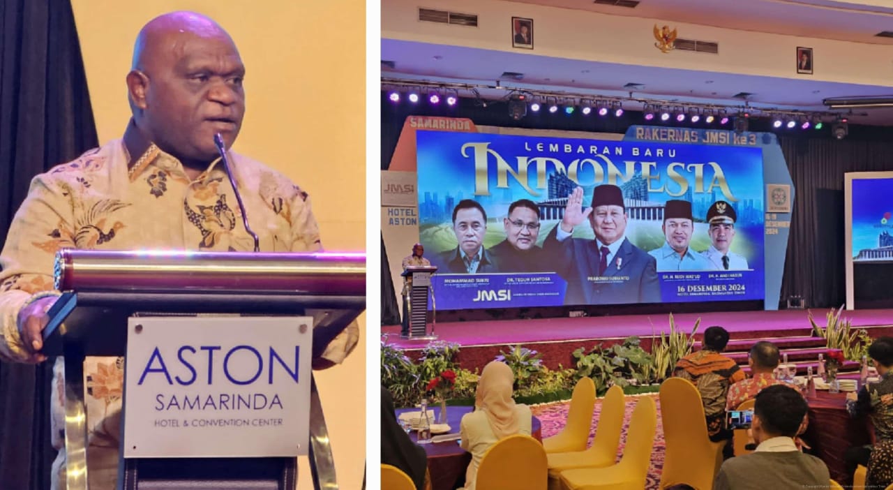 Menteri HAM Pigai Memperoleh Penghargaan Sebagai Tokoh Nasional Berintegritas dari JMSI