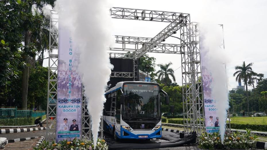 Pemkab Bogor Inovasi Transportasi, Luncurkan Bus Listrik Rute Sentul – Bojong Gede