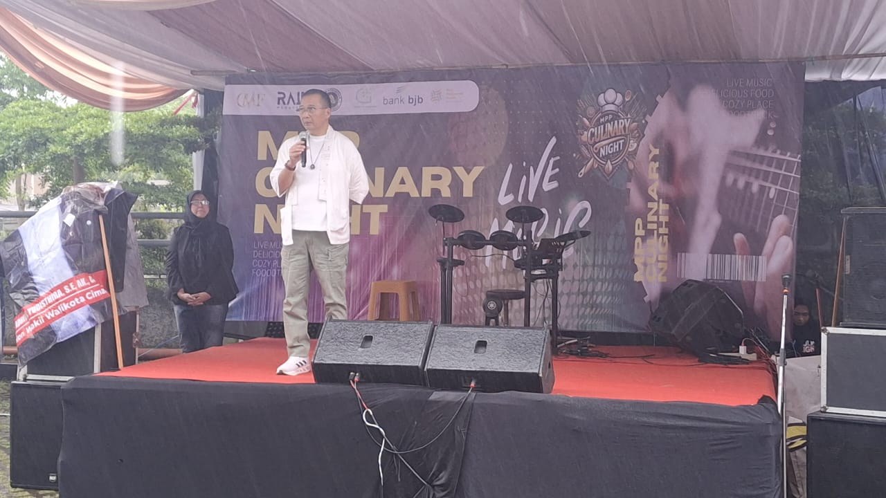 PJ Sekertaris Daerah (Sekda) Kota Cimahi Budi Raharja Hadiri Pembukaan Cullinary Night