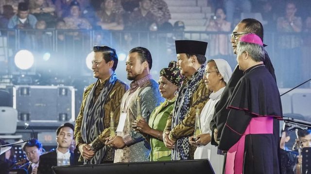 Hadiri Perayaan Natal Nasional, Presiden Prabowo Sampaikan Terima Kasih ke Kapolri & Panglima TNI 