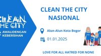 Awali 2025, Ratusan Relawan Clean The City Bogor Raya Siap Lakukan Aksi Kebersihan