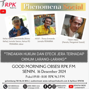 Diskusi di RPK, Romo Kefas : Harus ada Tindakan Hukum yang tegas, agar ada Efek Jera untuk  Para Pelaku Persekusi