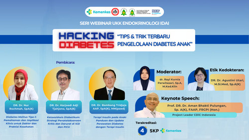 UKK Endokrinologi IDAI Gelar Webinar “Hacking Diabetes” untuk Tingkatkan Penanganan Diabetes Anak di Indonesia