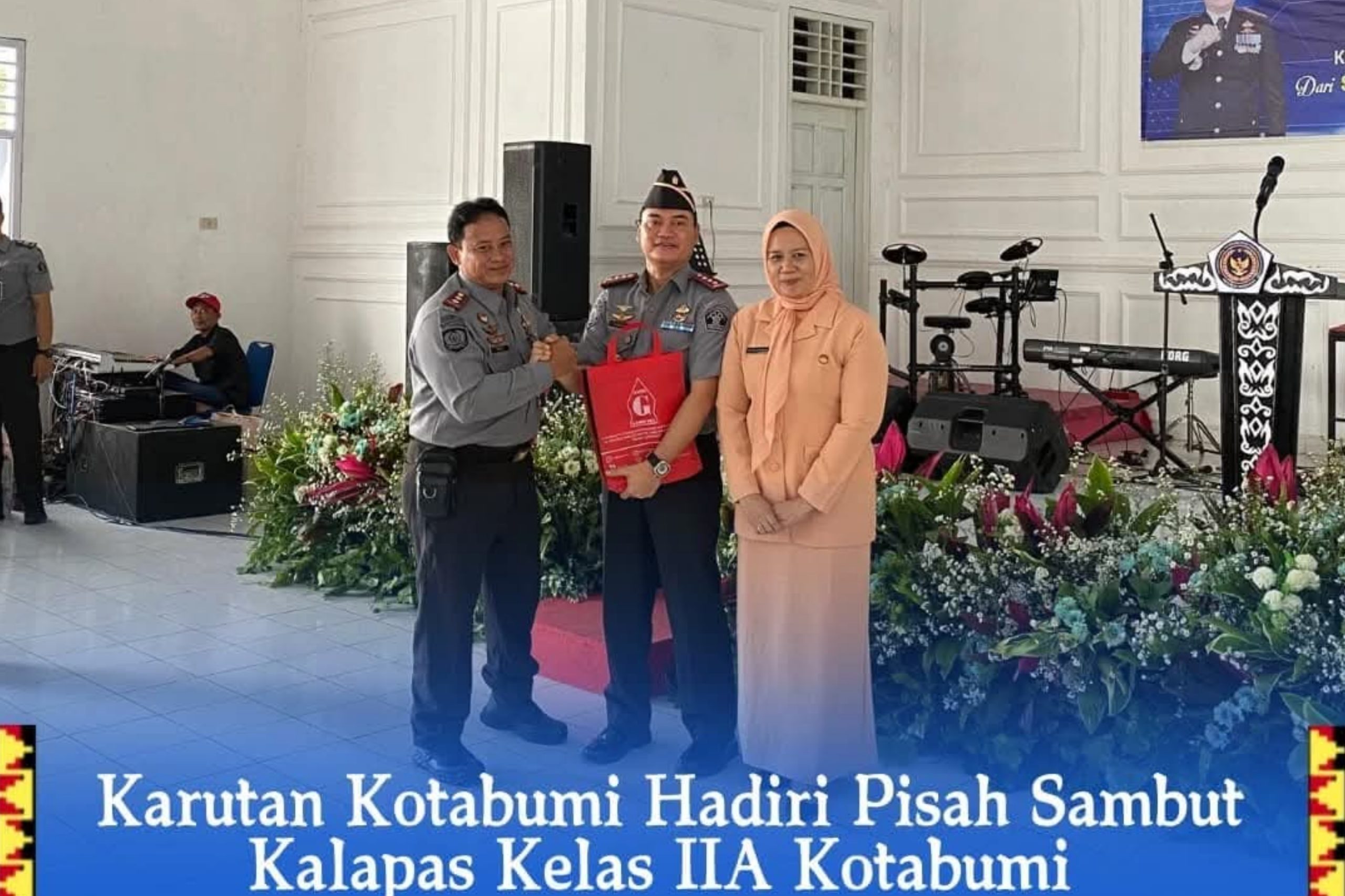Karutan Kotabumi Hadiri Pisah Sambut Kalapas Kelas IIA Kotabumi.