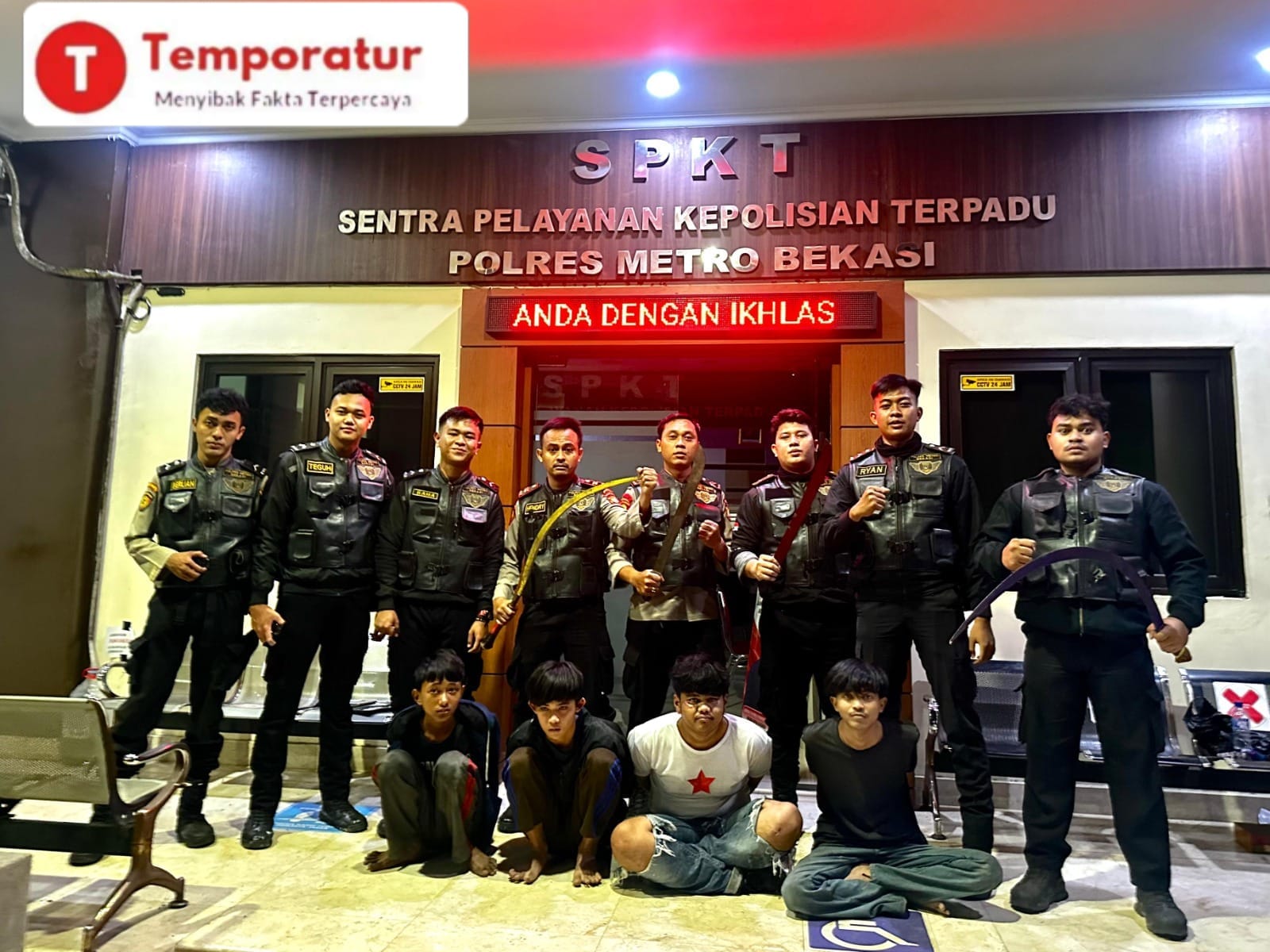 Tim Patroli Perintis Presisi Polres Metro Bekasi Gagalkan Dua Aksi Tawuran Remaja di Tempat Berbeda