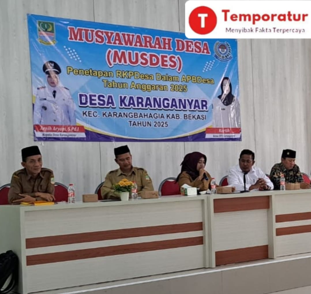 Desa Karanganyar Kecamatan Karangbahagia Gelar Musdes 2025