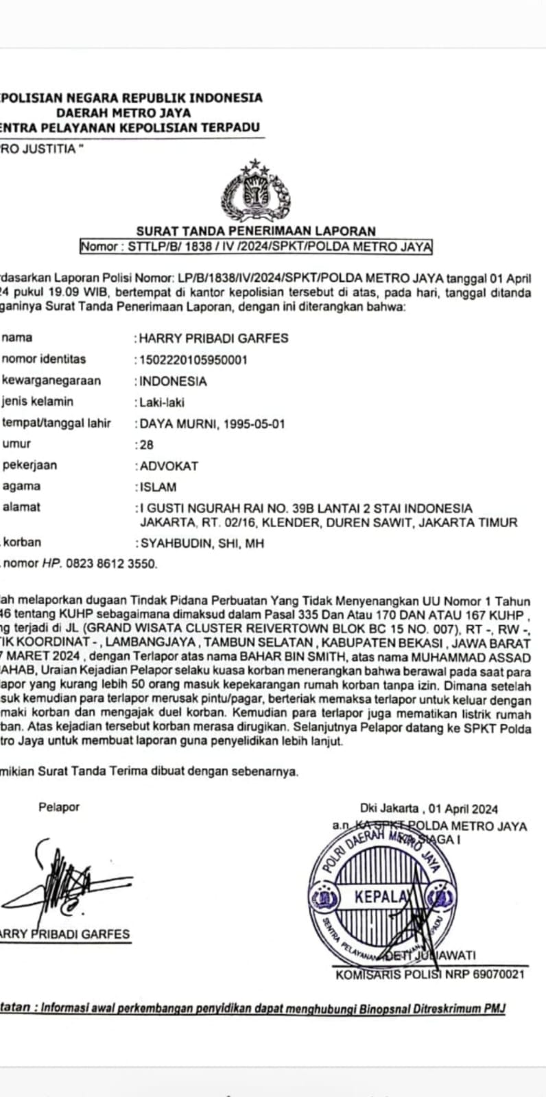 Oknum RW dan RT diduga Pungli Ratusan Juta Rupiah di Cluster Rivertown Grand Wisata