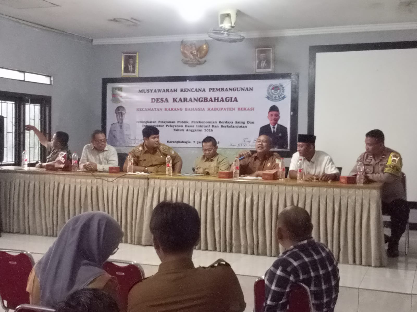 Desa Karang Bahagia Gelar Musyawarah Rencana Pembangunan ( MUSRENBANG ) Kecamatan Karang Bahagia Kabupaten Bekasi