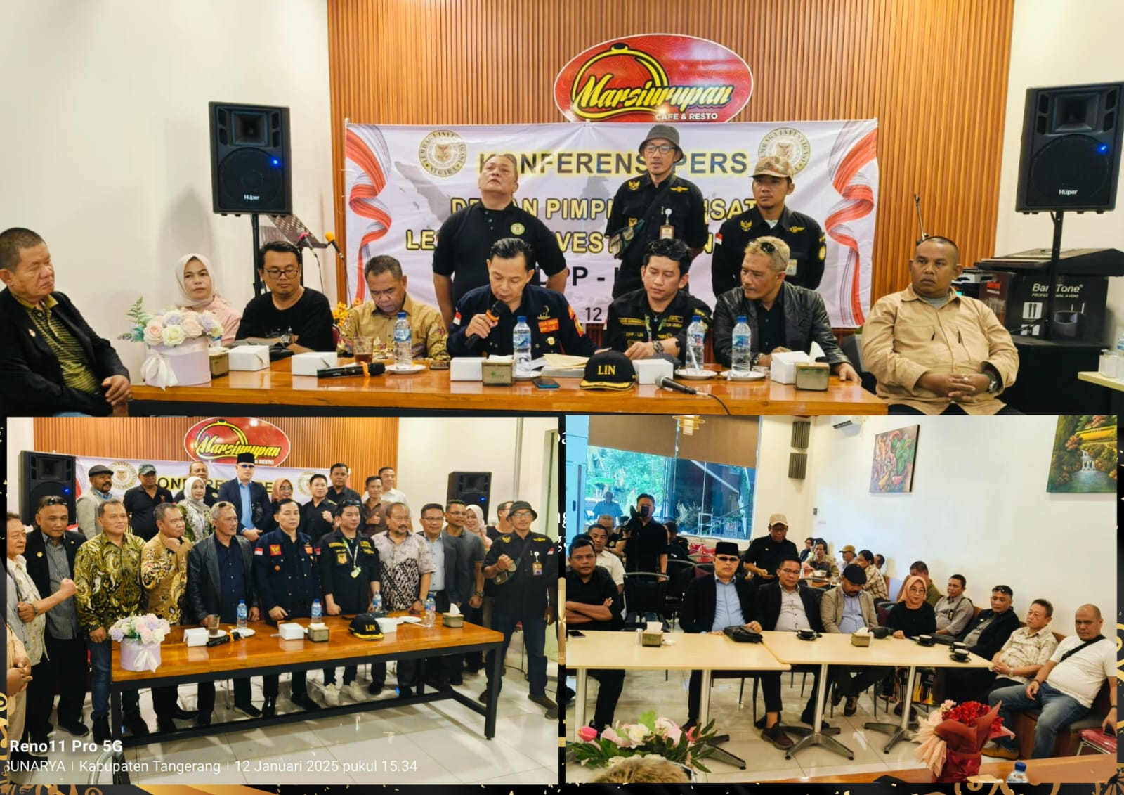 Konferensi Pers Terkait Legal Standing Mohamad Yusuf S.H Sebagai Ketua Umum DPP Lembaga Investigasi Negara