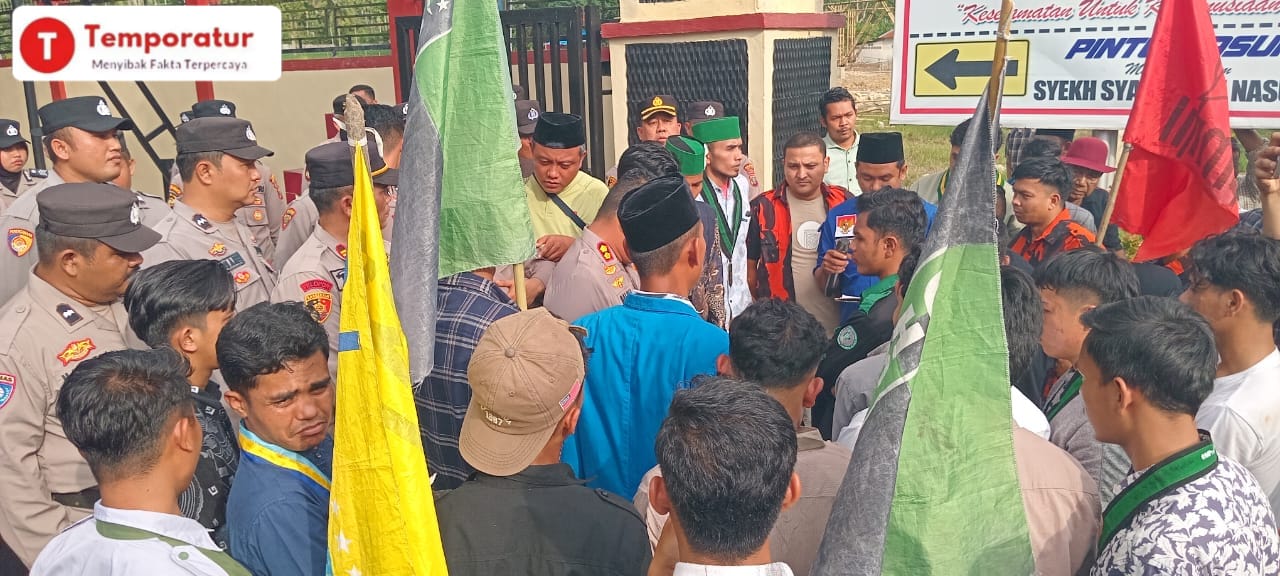 FMPB Bersatu Aksi Demo, Kapolres Madina Mulai Hari ini Tidak Ada Lagi PETI di Madina