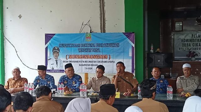 Musyawarah Rencana pembangunan tingkat desa ( Musrenbangdes ) Desa Cikarang kota