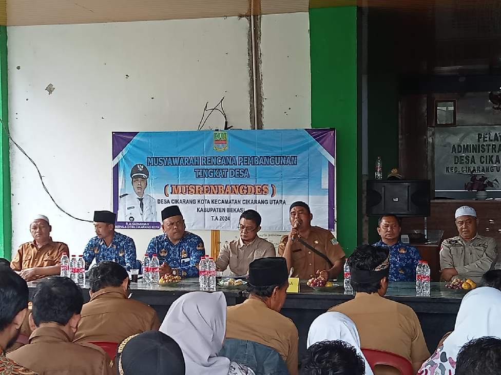 Musyawarah Rencana pembangunan tingkat desa ( Musrenbangdes ) Desa Cikarang kota