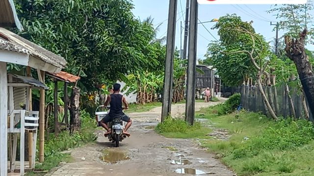 Pemdes Pantai Bakti Tagih Janji PJ Bupati,Terkait Tiang listrik yang Berdiri di Tengah Jalan