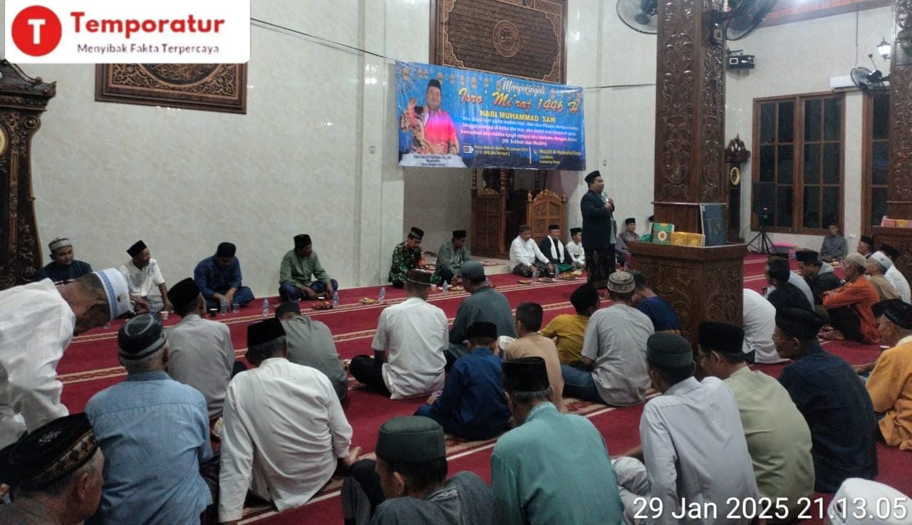 Masjid AL-MUSYROHUL KHOIR Memperingati hari Isro mi’raj nabi Muhammad Saw 1446 H.Desa Candimas