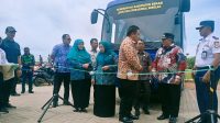 Hari Jadi Muara Gembong ke-44, Napsin Grindawangsa Hadiri Launching Bus Sekolah dan Lomba Dayung