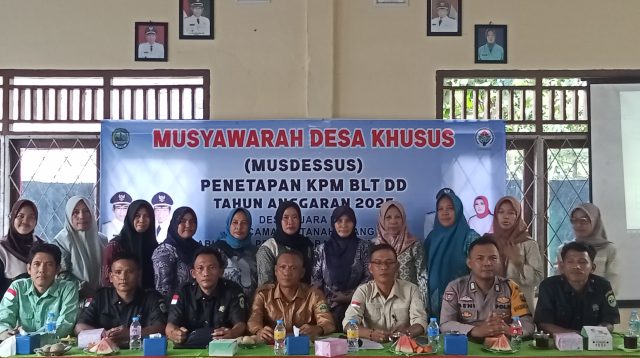 Pemerintah Desa Muara Dua Gelar Musdessus, Untuk Penetapan KPM BLT DD Tahun Anggaran 2025