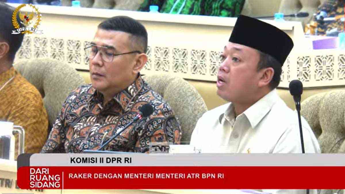 Dalam Rapat Kerja Dengan Komisi II DPR RI Mentri ATR/BPN Pastikan Alokasi Plasma Sawit Jadi 30 Persen
