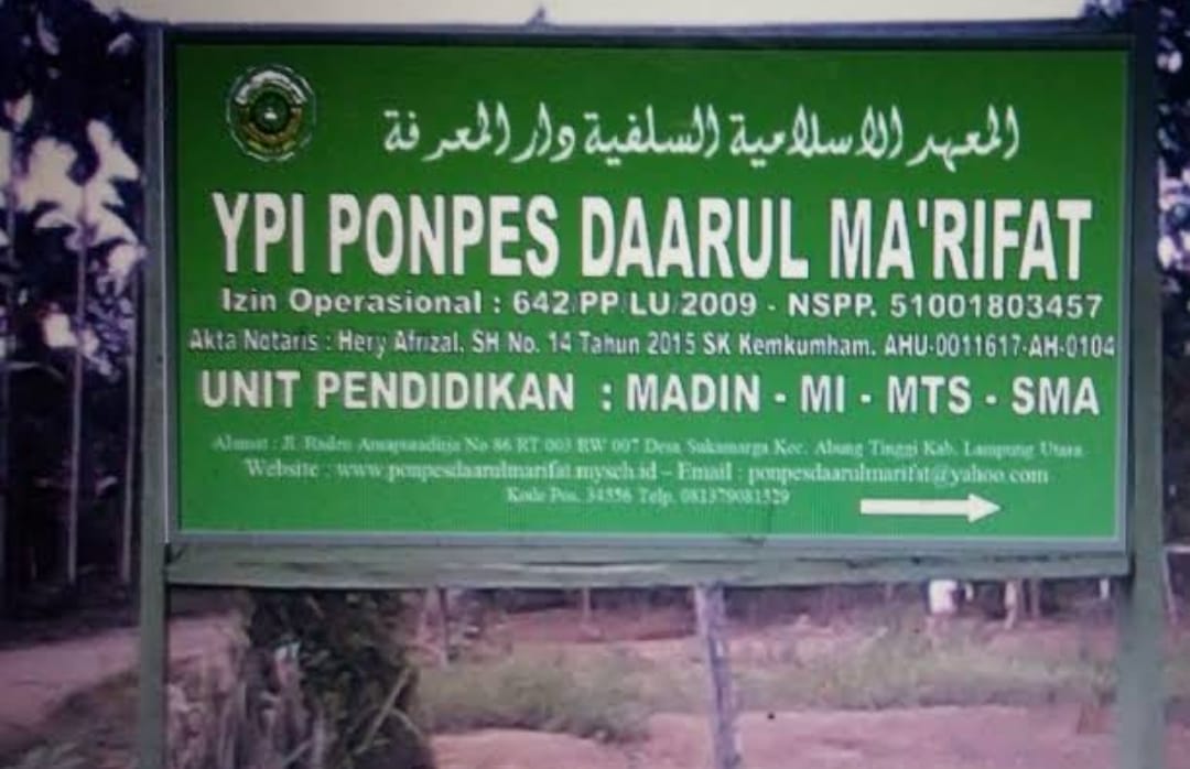 Diduga Semakin Merebak Korupsi Dana BOS SMA Daarul Ma’rifat Rp 85 Juta