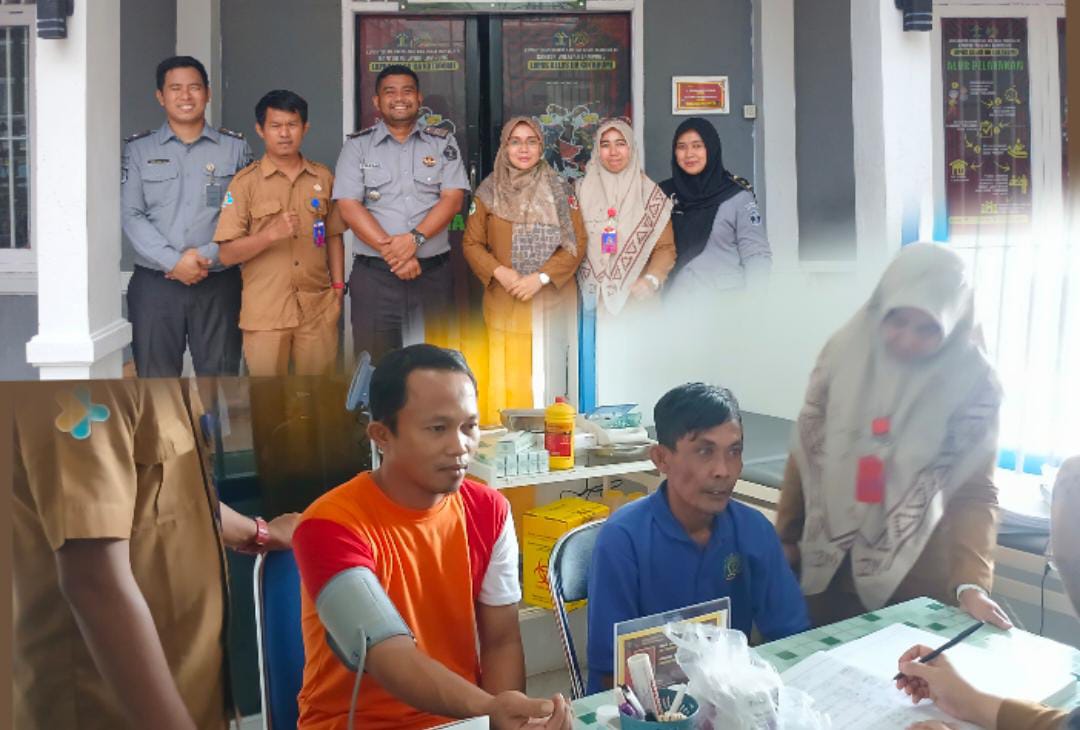 Pastikan Kesehatan Warga Binaan, Lapas Kls II A Kotabumi Gelar Screening