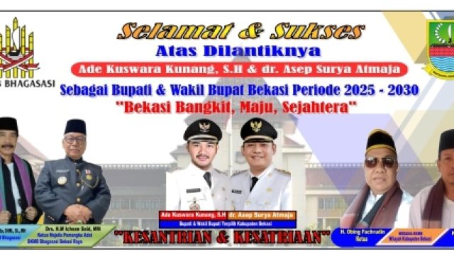 BKMB Bhagasasi : Selamat dan Sukses Atas Pelantikan Bupati-Wakil Bupati Bekasi 2025-2030