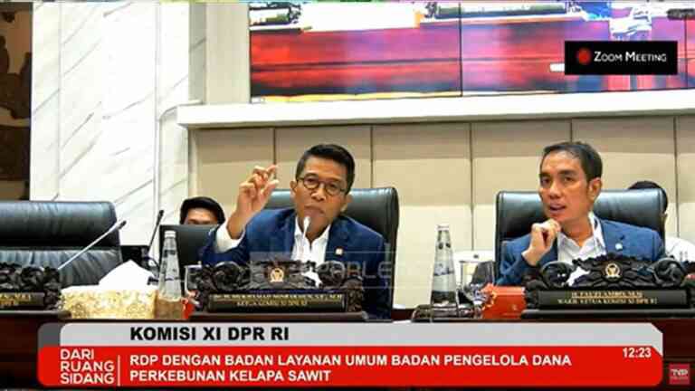 Ketua Komisi XI DPR RI, Kritik Mekanisme Siklus Anggaran dan Kebijakan Ekspor Kelapa Sawit di RDP Bersama BPDP