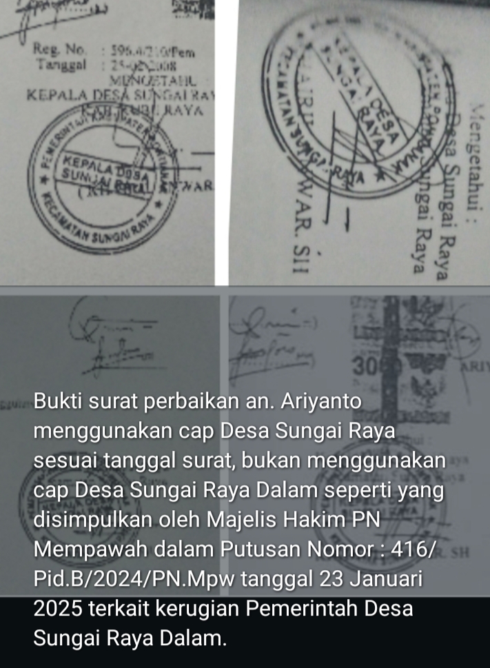 Putusan Majelis Hakim PN Mempawah Atas Kasus Tanah Parit Derabak Di Duga Kuat Langgar KUHAP dan Kode Etik Hakim!!!