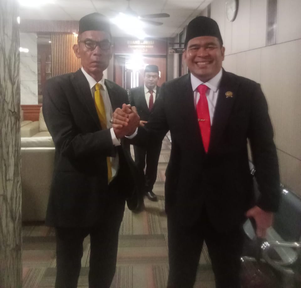 Keterangan foto; Aktivis Bogor Timur Leonard Purba.SE.SH Hadiri Pelantikan Bupati Kabupaten Bogor
