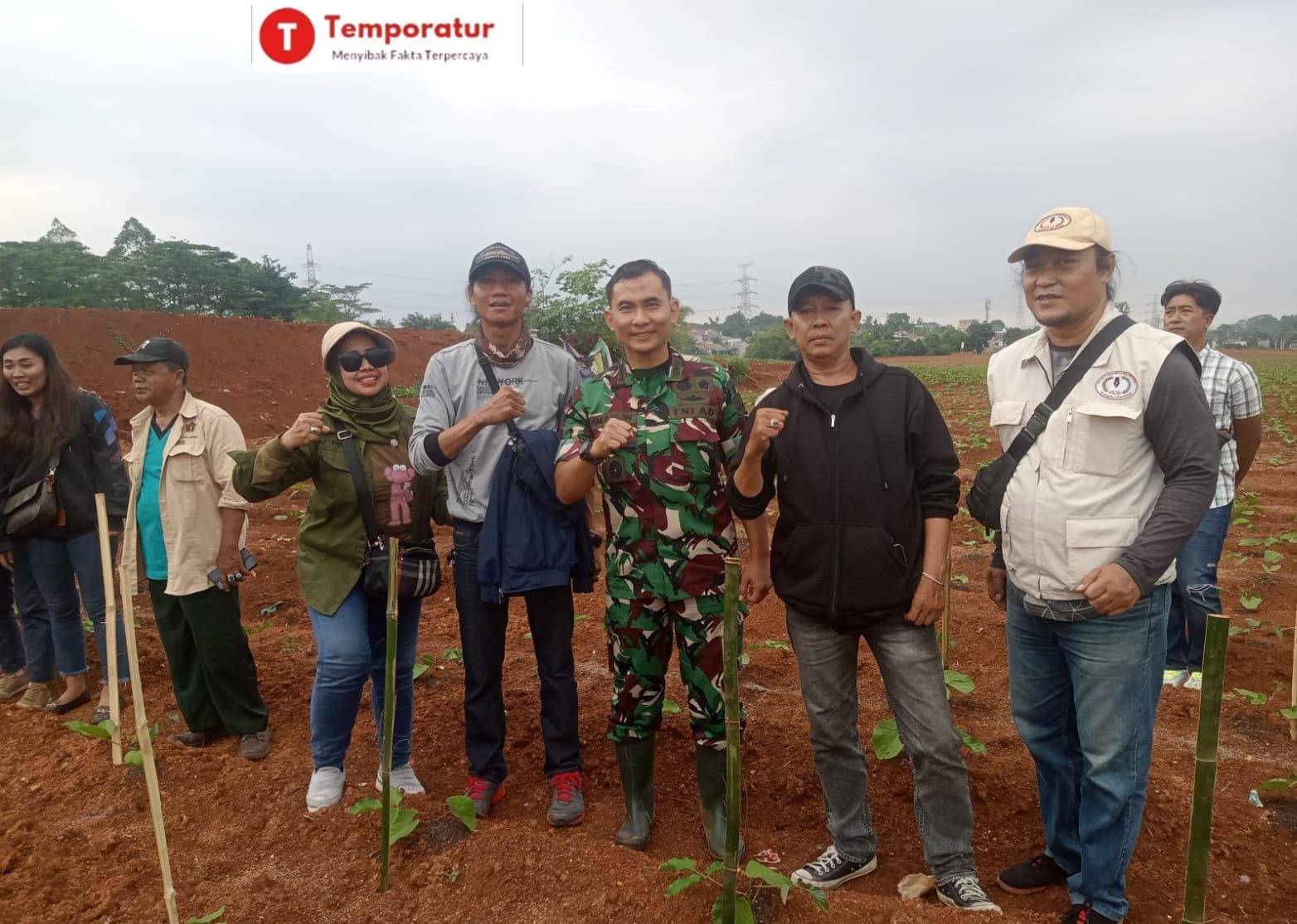 Jalin Sinergitas, Wartawan Depok Gandeng Kodim 0508 Dalam Ketahanan Pangan Nasional