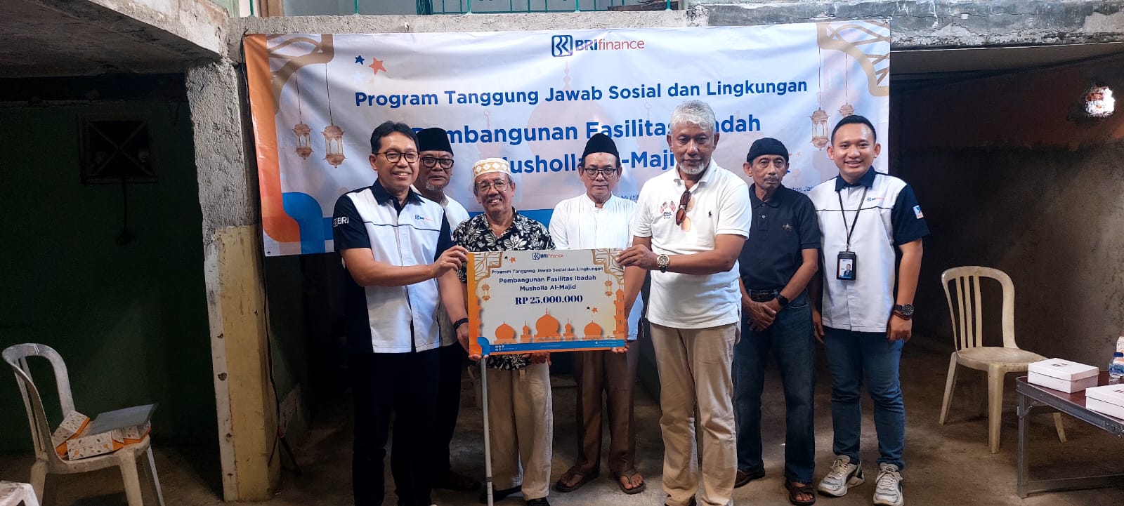 Pembangunan Mushola Al Majid dapat Bantuan CSR