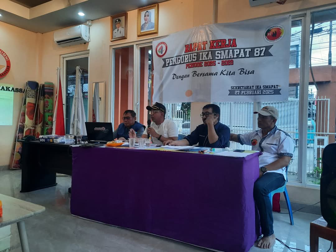 IKA Smapat Alumni 1987 Gelar Raker, Muchlis Nawa Sampaikan Apresiasi