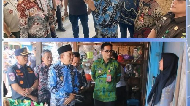 Plh. Bupati Lampung Utara Lakukan Sidak ke Pasar Central Kotabumi dan Bulog Jelang Bulan Ramadhan